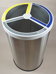 Papelera circular reciclaje